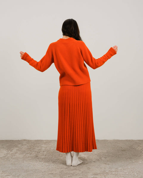 LÈMME Cashmere Mix Roll-Up Cuff Crewneck Sweater,LÈMME - Shopidpearl