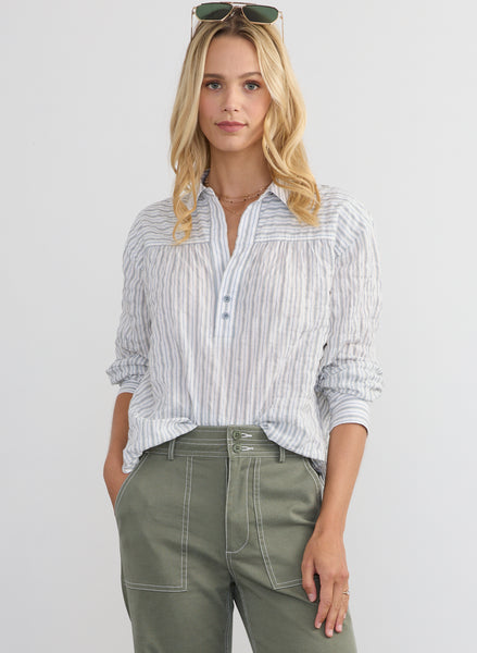 Marina Popover Shirt,Margaret O'Leary - Shopidpearl