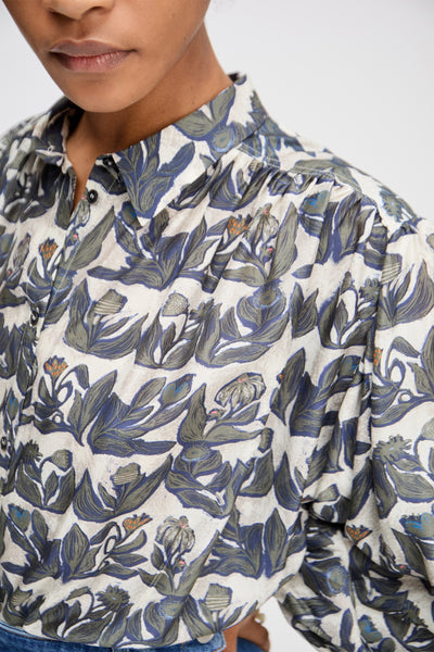 Lynx Pattern Blouse,Munthe - Shopidpearl