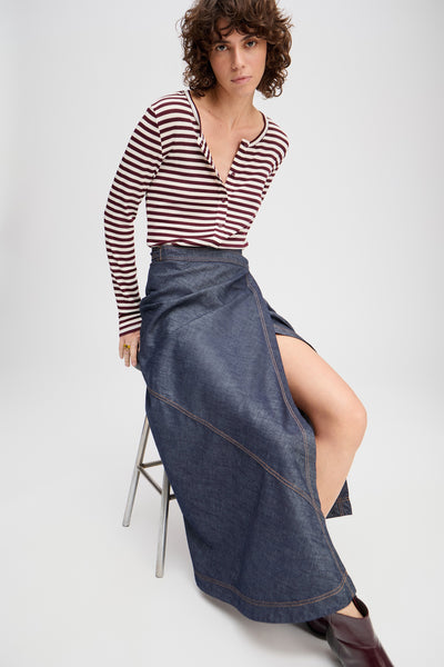 Levoma Sripe Henley,Munthe - Shopidpearl