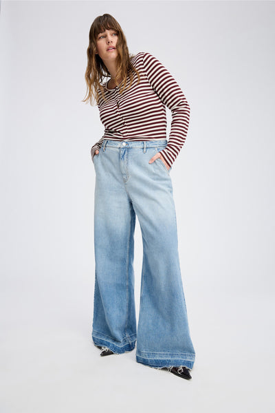 Levoma Sripe Henley,Munthe - Shopidpearl