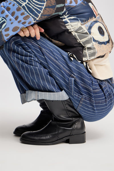 Shimo Pinstripe Carpenter Jean,Munthe - Shopidpearl