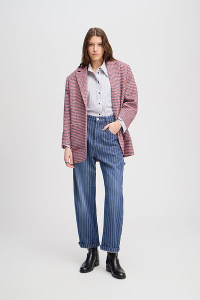 Shimo Pinstripe Carpenter Jean,Munthe - Shopidpearl