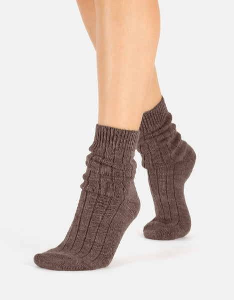 Alpaca Wool Ribbed Winter Socks
