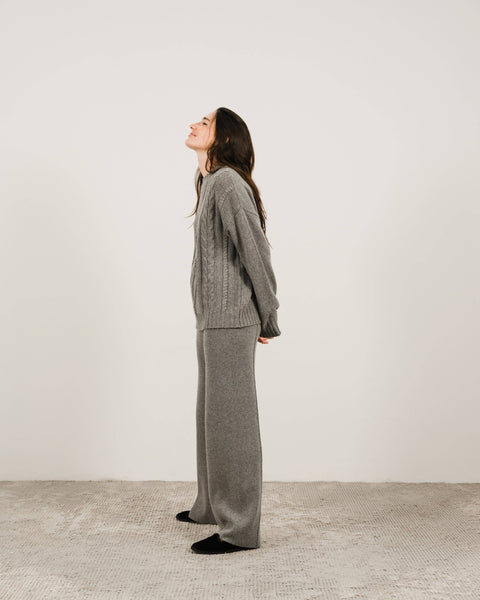 LÈMME Cashmere Mix Cable Knit Sweater,LÈMME - Shopidpearl
