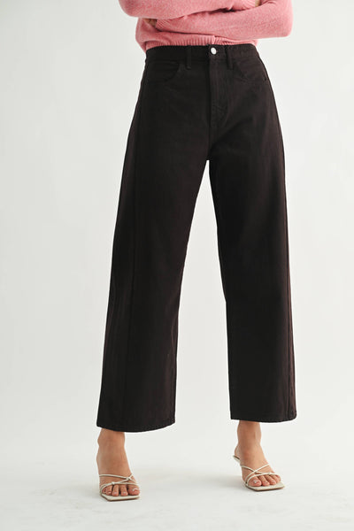 Barrel Twist Dark Roast Jean,Just Black Denim - Shopidpearl