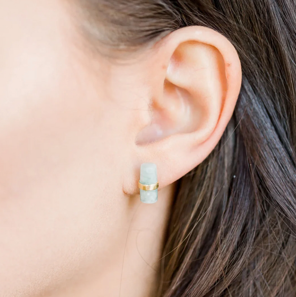 Layne Pillar Labradorite Stud Earrings,Elli Parr - Shopidpearl