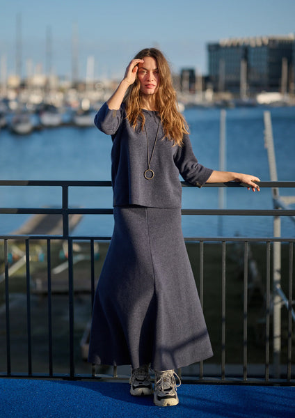 Fleece 3/4 Sleeve Blouse,Henriette Steffensen - Shopidpearl