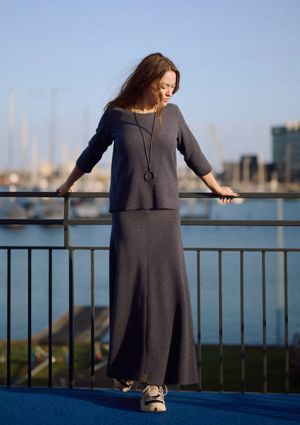 Fleece 3/4 Sleeve Blouse,Henriette Steffensen - Shopidpearl