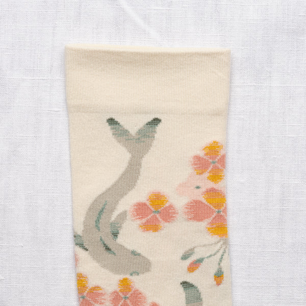 Floral Fish Cotton Socks,Bonne Maison - Shopidpearl
