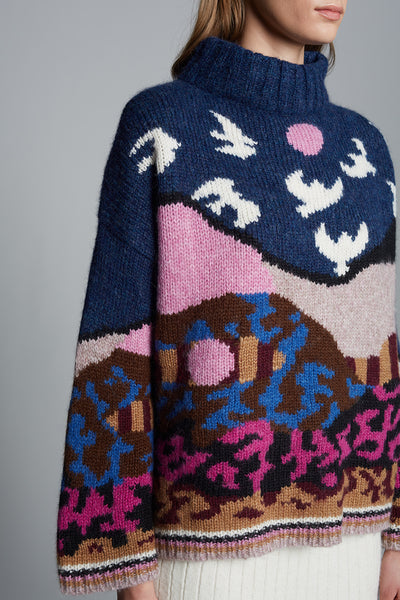 Caroline Sweater Upstate NY Artist Collab with Caroline Burdett,Eleven Six - Shopidpearl