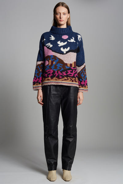 Caroline Sweater Upstate NY Artist Collab with Caroline Burdett,Eleven Six - Shopidpearl