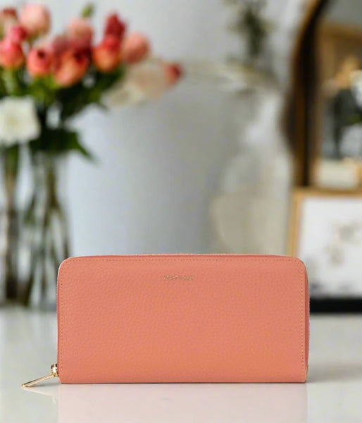 Sustainable Vegan Zip Around Wallet,Matt & Nat - Shopidpearl