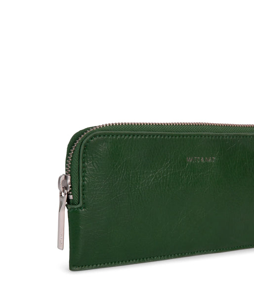 Sustainable Vegan Slim Zip Top Wallet,Matt & Nat - Shopidpearl
