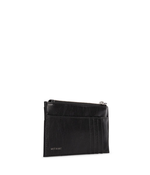 Sustainable Vegan Zip Top Card Case,Matt & Nat - Shopidpearl