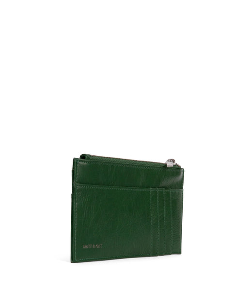 Sustainable Vegan Zip Top Card Case,Matt & Nat - Shopidpearl