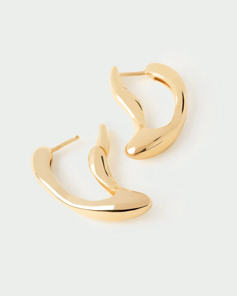 Gold Sense Hoop Earrings