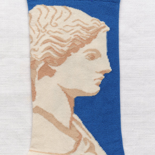 Cobalt Statue Socks - shopidPearl