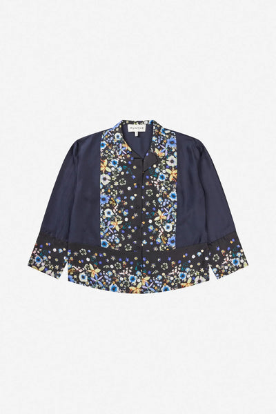 Faiza Floral Silk Top,Munthe - Shopidpearl