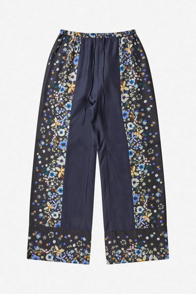 Fabert Floral Silk Pants,Munthe - Shopidpearl