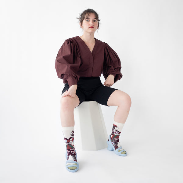 Natural Card Socks - shopidPearl