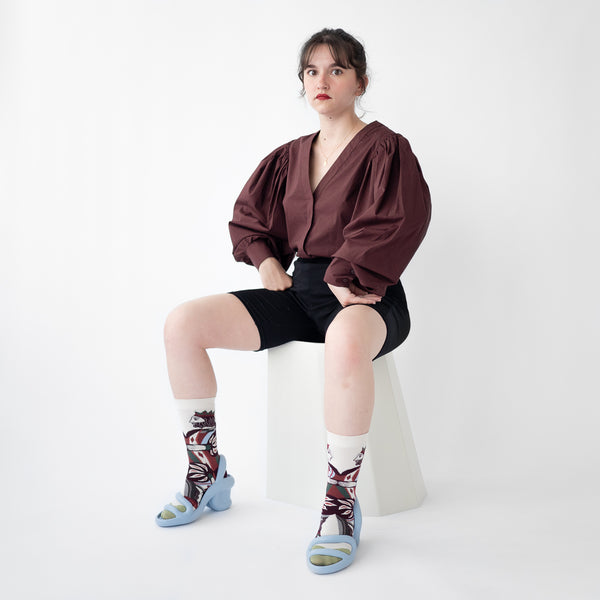 Natural Card Socks - shopidPearl