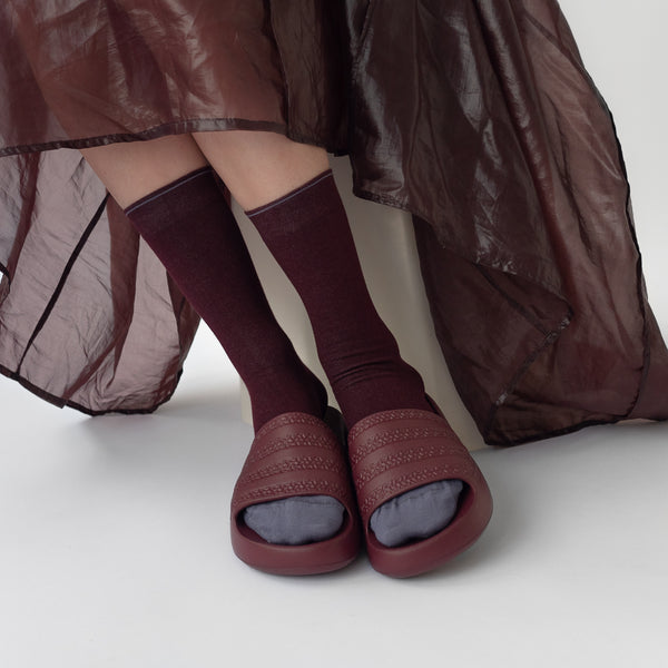 Maroon Purple Socks - shopidPearl