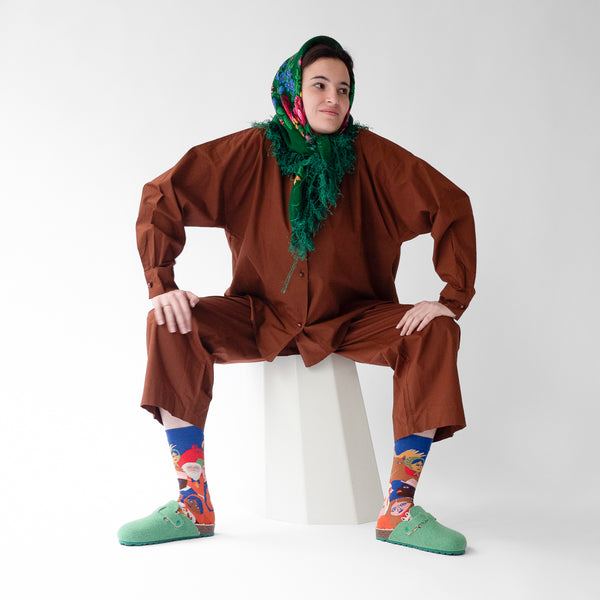 Folk Friends Cotton Socks,Bonne Maison - Shopidpearl