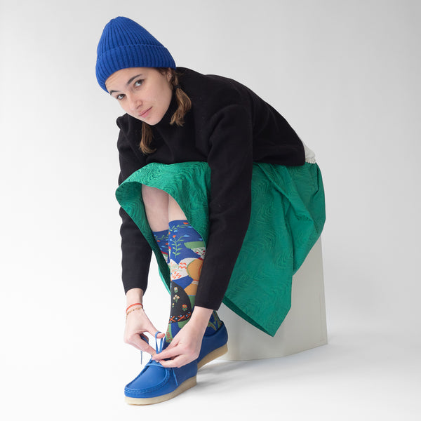 Polka Matisse Cotton Knee High Socks,Bonne Maison - Shopidpearl