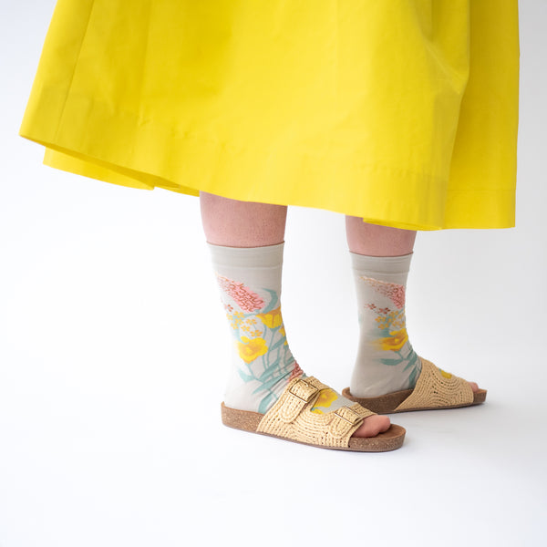 Spring Garden Cotton Socks,Bonne Maison - Shopidpearl