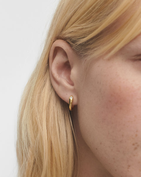 Gold Serena Hoop Earrings