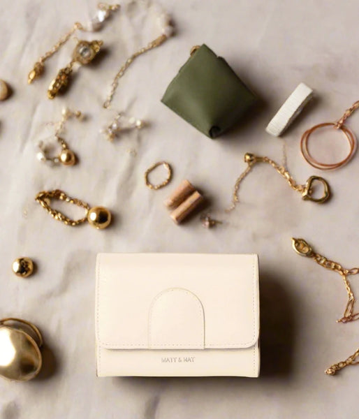 Sustainable Vegan Small Snap Front Wallet,Matt & Nat - Shopidpearl