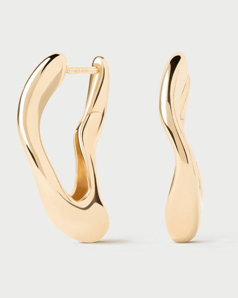 Gold Sense Hoop Earrings