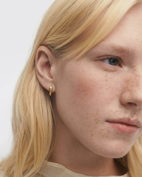 Gold Serena Hoop Earrings