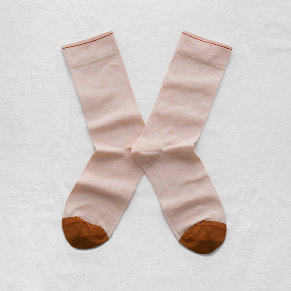 Pink Skin Cotton Socks,Bonne Maison - Shopidpearl