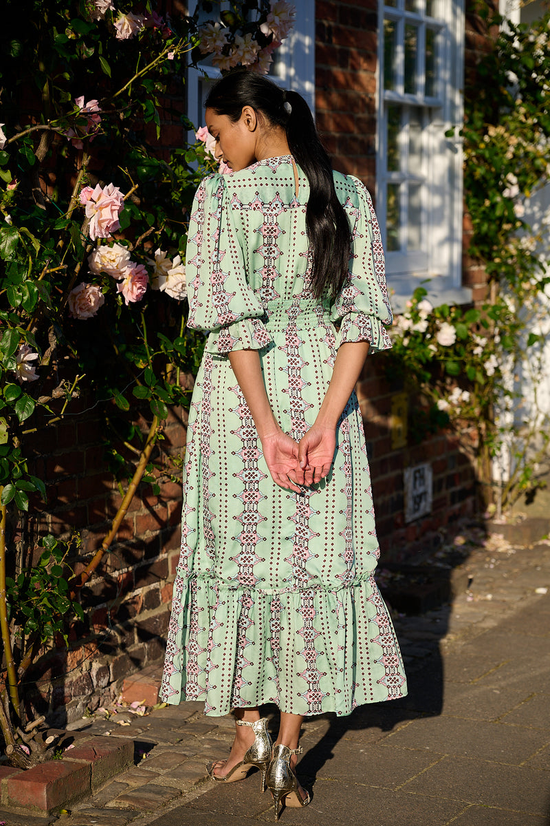 Sophia Ruffle Dress | idPearl