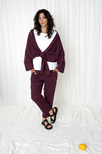 Valenta Linen Trousers,GR Nature - Shopidpearl