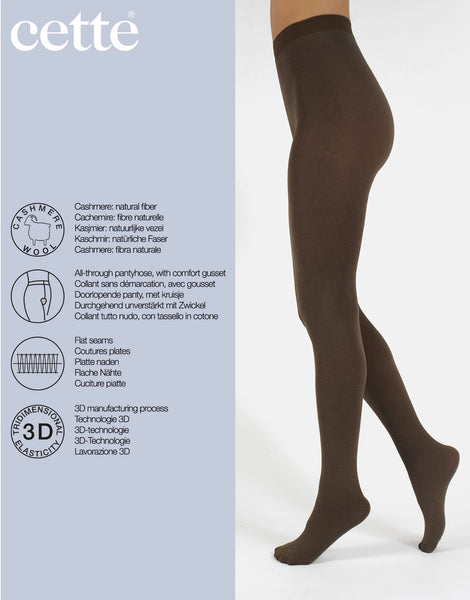 Cashmere Wool Walnut Tights