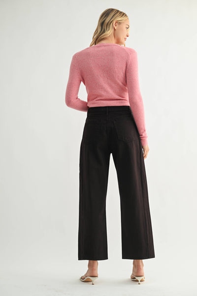 Barrel Twist Dark Roast Jean,Just Black Denim - Shopidpearl