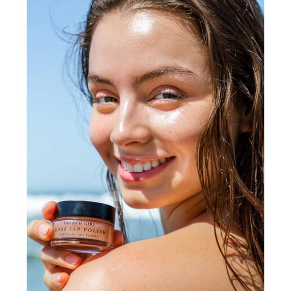 Organic Hydrating Rose Lip Polish,FRENCH GIRL - Shopidpearl