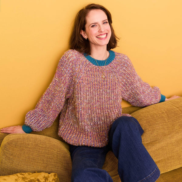 Marled Recycled Cotton Blend Debbie Sweater,Cara & The Sky - Shopidpearl