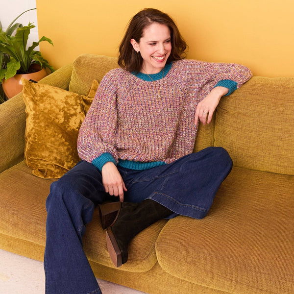 Marled Recycled Cotton Blend Debbie Sweater,Cara & The Sky - Shopidpearl