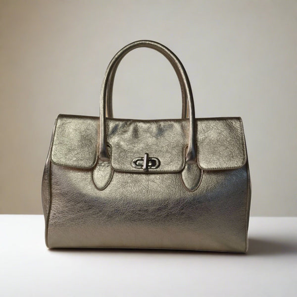 Metallic Leather Bag - idPearl