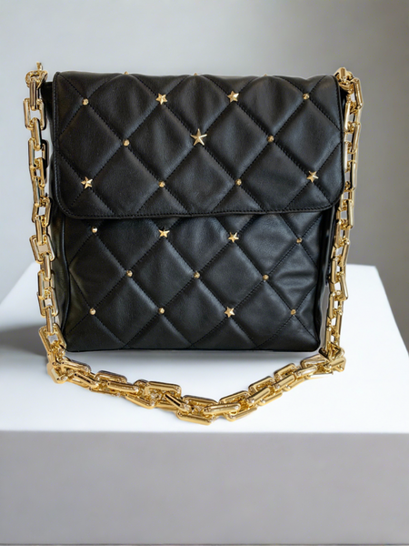 Cielo Studded Shoulder Bag - shop idPearl