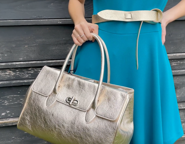 Metallic Leather Bag - idPearl
