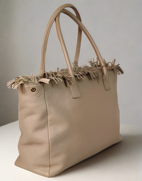 Karma Fringe Top Tote Bag - shop idPearl