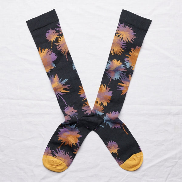 Night Flower Knee Highs - Shop idPearl