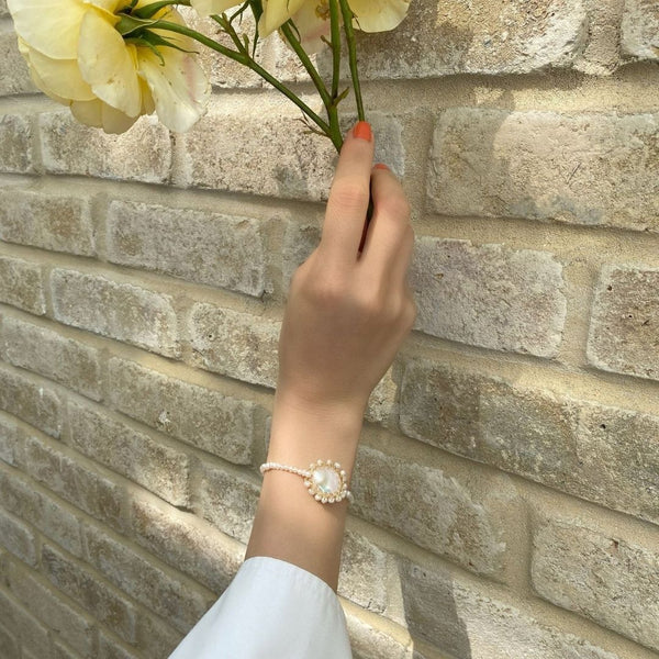 Polka Gold Filled Baroque Pearl Bracelet - idPearl