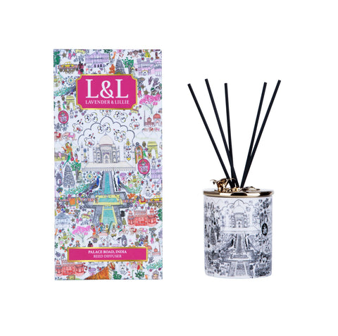 Palace Road, India Porcelain Reed Diffuser - shop idPearl
