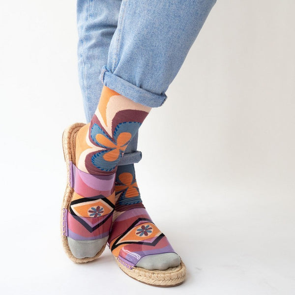 Adobe Rosette Socks - shop idPearl